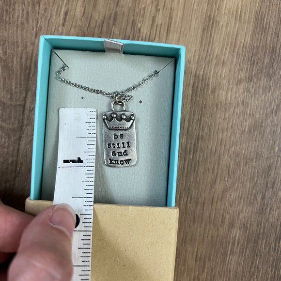 NEW Lisa Leonard Be Still and Know Necklace - Picture 5 of 6